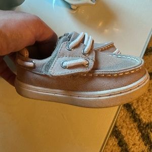 Sperry Sea Ketch Jr Washable Boat Shoe, Khaki, 6 US Unisex Little Kid - worn 2x